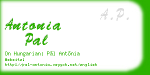 antonia pal business card