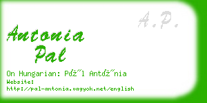 antonia pal business card